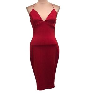 AX Paris Bodycon Dress Size 12 Red